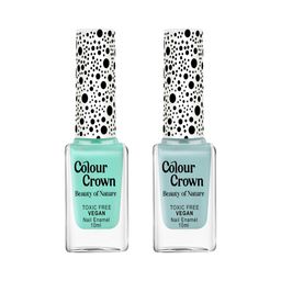 Colour Crown Set Of 2 Beauty Of Nature Longwear Nail Polish- 10 ml Each- Under the Sea-7