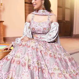 The Front Row Embellished Sequinned Ready to Wear Lehenga & Blouse With Dupatta image 4