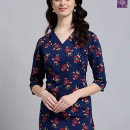 THE FAB FACTORY Women Pack of 2 Regular Fit Floral Printed Top-picture-14