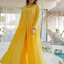 FREYAA FREYAA Round Neck Pure Cotton Tunic With Trouser-image-25