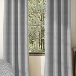 Nefertiti Home Grey Set of 2 Floral Black Out Door Curtain-image-94