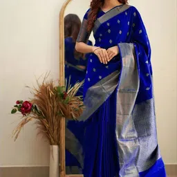 AMRUTKALA SAREES Woven Design Zari Banarasi Saree-picture-11