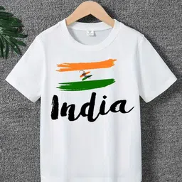 Printcomet Kids Printed Applique T-shirt-image-87