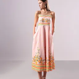 Vero Moda Women Floral Printed Fit & Flare Dress-picture-46