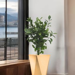 Go Hooked Brown & Green Diamond-Shaped Durable Planter-38