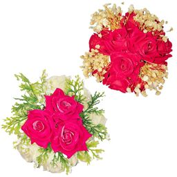 MEGARICH Women Beaded Hair Accessory Set-image-86