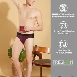 Force NXT Men Low-Rise Basic Briefs MNFS-12-COL5-PO1 image 2