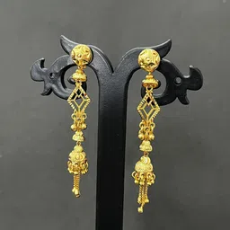Anshenterpris Gold-Plated Sui Dhaga Dome Shaped Jhumkas-60
