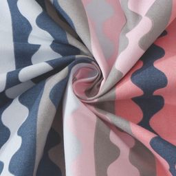 Myntra Elegant Homes Blue & Pink Printed 300 TC Fitted King Bedsheet Set- 250 cm x 220 cm-image-37