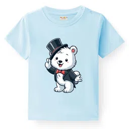 BLUSHES Kids Graphic Printed Round Neck Cotton T-shirt-19