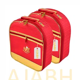 Ajabh Red Set of 2 Regular Makeup Organiser Organisers-8