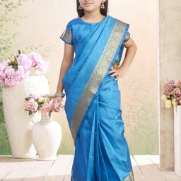 Sangria Blue Sarees-picture-3