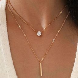 Shining Diva Fashion Gold-Plated Crystals Stone Studded Necklace and Chains-image-80