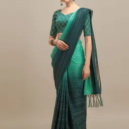 RAJGRANTH Striped Woven Design Zari Saree-image-27