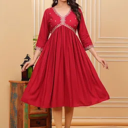 KPF Women Sequinned Anarkali Kurta-50