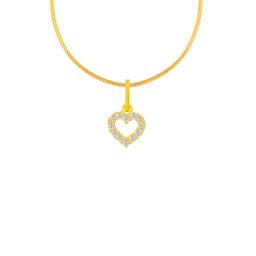 BHIMA 22K BIS Hallmark (916) Yellow Gold Love Casual Pendant-image-66