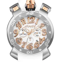 GaGa MILANO Unisex Dial & Wrap Around Straps Analogue Chronograph Watch 8016CR01S0SYWH0-39