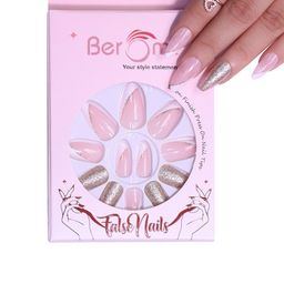 BEROMT Set Of 12 Salon Finish Press On Nail Tip With Application Kit - BFN348FN image 2