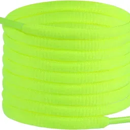 AMAZBIRD oval Adults and Kids, Elastic Shoe Laces for Sneaker Neon Green Oval_2_Pair Shoe Lace-image-43