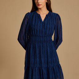 Kazo Women Textured Satin Fit & Flare Mini Dress-image-54