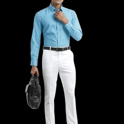 OTTO Men Trim Slim Fit Opaque Casual Shirt-image-67