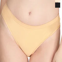 Liigne Pack Of 3 Cotton Mid Rise Basic Briefs VCPC1808-XS-image-55