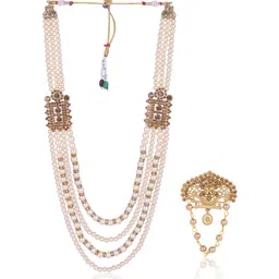JIYANSHI FASHION Men Gold Jewellery Set-image-89