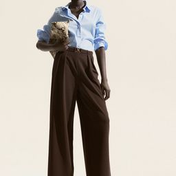 H&M Buckle-Detail Tailored Trousers-image-98