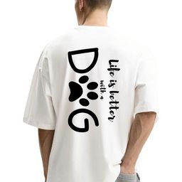 Fashnobic Men Typography Printed Round Neck Cotton Oversized T-shirt-picture-16