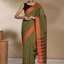 Anouk Rustic Woven Design Saree With Blouse Piece-image-10