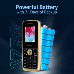 MOTOROLA A50V Dual Sim Keypad Phone|1750 mAh Battery|1.8inch Display|Expandable Upto 32GB image 4