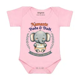 Arvesa Namaste Dada Dadi Printed Bodusuit-picture-16