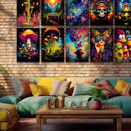CVANU Multicoloured 6 and more Piece Paper Wall Core-picture-30