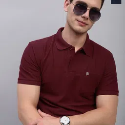 LUX PARKER Pack Of 2 Combed Cotton Polo Collar T-shirts-image-69
