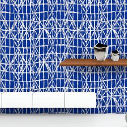 ArtzFolio Printed UV-Resistant Anti-Bacterial Japanese Shibori Ikat Peel & Stick Wallpaper-image-87