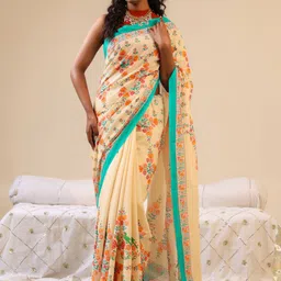 BUTA BUTI Floral Printed Pure Cotton Saree-picture-21
