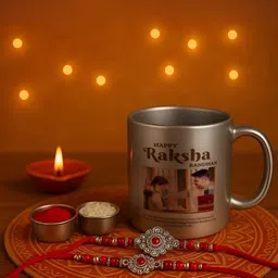 INTERNATIONAL GIFT Silver-Toned Printed Ceramic Glossy Mugs Set of Cups and Mugs-image-62