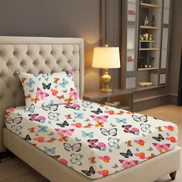 IVAZA Off White Geometric 1000 Polyester Single-image-87