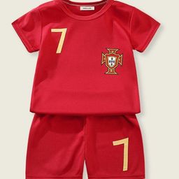 YK Boys Printed Round Neck T-shirt With Shorts-image-42
