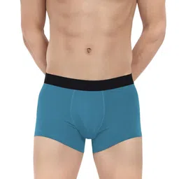 LOGGERHEAD Pack Of 2 Cotton Outer Elastic Trunk LHFT004-Aqua-Blue-Aqua-Blue image 4