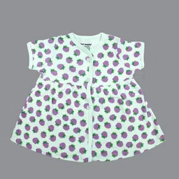 Born Babies Girl's PrintedA-Line Dress-1