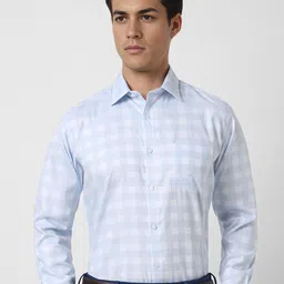 Van Heusen Men Spread Collar Checked Cotton Formal Shirt-image-29