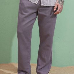 HIGHLANDER Men Comfort Straight Fit High-Rise Trousers-image-23