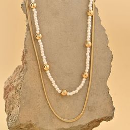 ToniQ Gold-Plated Layered Necklace-image-19