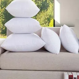 BREVARD Set Of 5 White Square Cushions-8