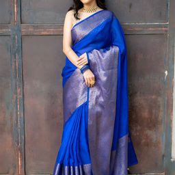Anouk Zari Silk Blend Kanjeevaram Saree-image-70
