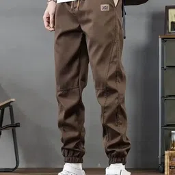 StyleCast Men Solid Regular Fit Mid Rise Drawstring ClosureJoggers-image-57