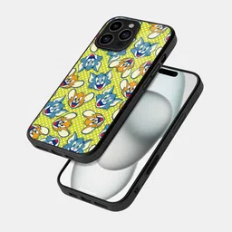 macmerise Cartoon Characters Printed iPhone 16 Plus Back Case Mobile Accessories-1
