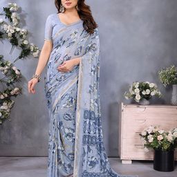 Moda Rapido Floral Zari Saree-picture-48