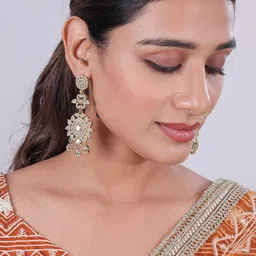 VATSALYA creation Gold-Plated Alloy Earrings-image-27